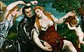 Paris Bordone:  Venus, Mars und Cupido, 1560, Kunsthistorisches Museum in Wien