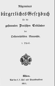 Allgemeines Bürgerliches Gesetzbuch (1811)