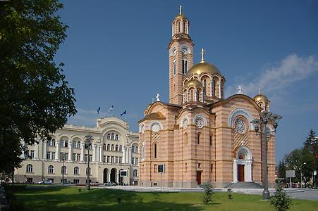 Christ-Erlöser-Kathedrale bzw. Hram Hrista Spasitelja, Foto Darko Glazer
