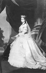 Charlotte, Kaiserin von Mexiko. Ölgemälde von A. Graefle, 1865, © Bildarchiv der ÖNB, Wien, für AEIOU