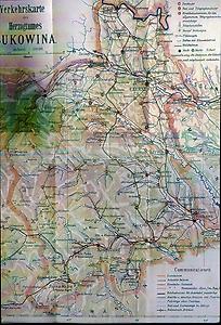 Landkarte Bukowina