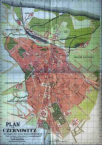 Stadtplan Czernowitz