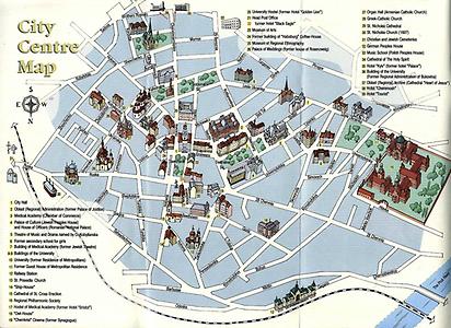 Stadtplan Czernowitz