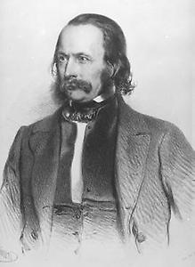 Leopold Ernst. Lithographie von E. Kaiser, 1855., © Copyright Bildarchiv der Österreichischen Nationalbibliothek, Wien.