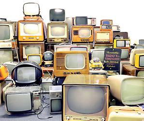 ausgemusterte Fernsehgeräte