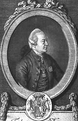 Friedrich von Knaus. Stich von J. Mansfeld.© Bildarchiv der Österreichischen Nationalbibliothek, Wien, für AEIOU.