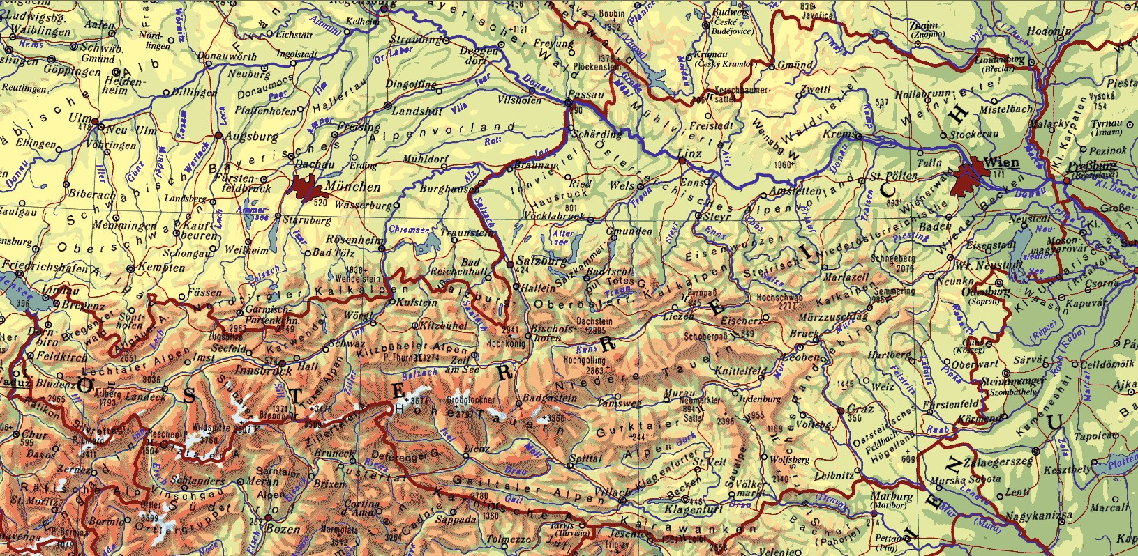 Landkarten | AEIOU sterreich-Lexikon im Austria-Forum