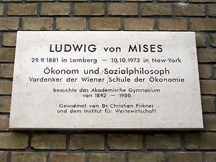 Ludwig von Mises-Gedenktafel