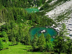 Der Große Feichtausee und der Kleine Feichtausee