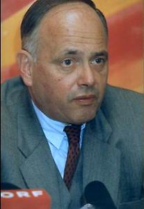 Heinrich Neisser. Foto, 1995., © Copyright Pressedienst der Österreichischen Volkspartei, Wien, Foto Renate Apostel, für AEIOU.