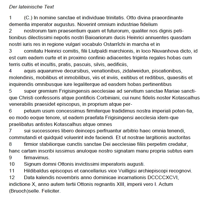 996 OstarrîchiUrkunde Chronik Österreichs Politik und