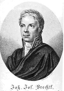 Johann Josef von Prechtl. Stich von M. Haas., © Copyright Bildarchiv der Österreichischen Nationalbibliothek, Wien, für AEIOU.