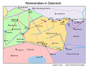 Römerstraßen durch Österreich