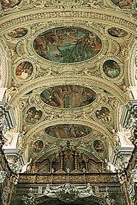 Schlierbach: Decke der Stiftskirche