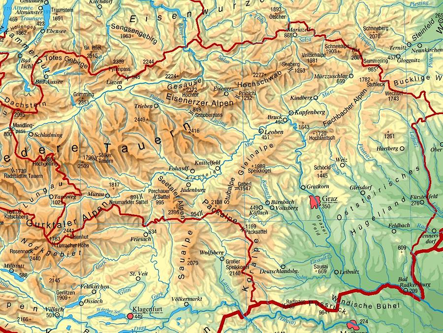 Steiermark Landkarte