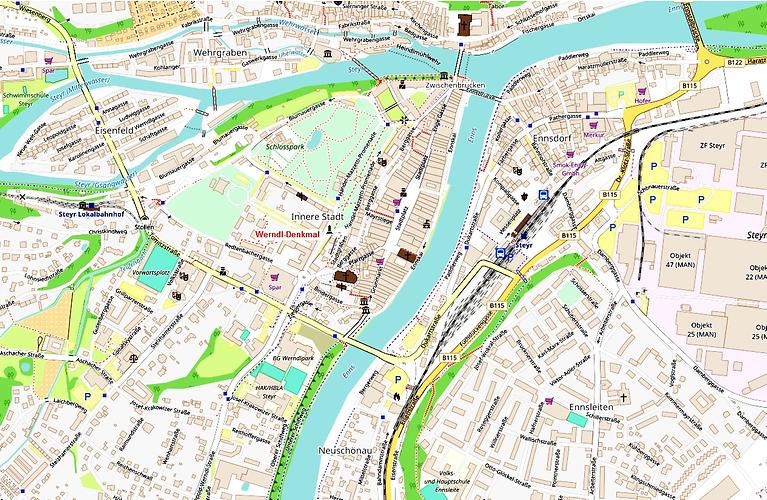 Open Street Map Steyr