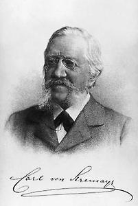 Karl von Stremayr. Radierung von A. Steininger., © Copyright Bildarchiv der Österreichischen Nationalbibliothek, Wien, für AEIOU.