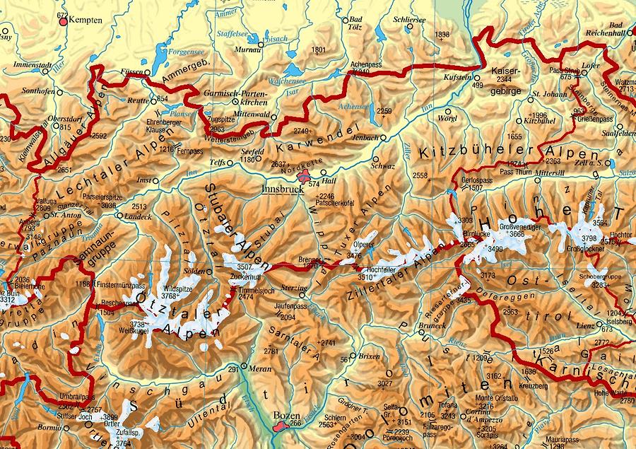 Tirol Landkarte