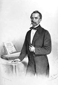 Carl Umlauf. Lithographie von J. A. Bauer, 1860., © Copyright Bildarchiv der Österreichischen Nationalbibliothek, Wien, für AEIOU.