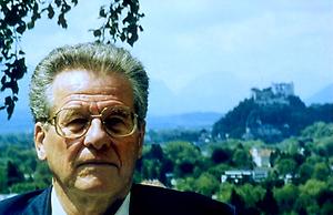 Gerhard Wimberger. Foto, 1995., © Copyright Zur Verfügung gestellt von Prof. Gerhard Wimberger, privat, für AEIOU.