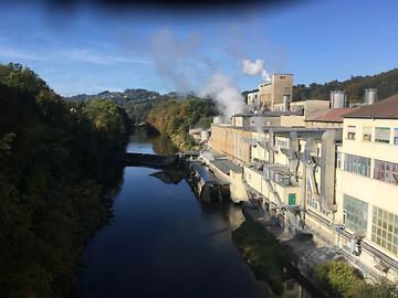 Kraftwerk und Papierfabrik bei Kematen