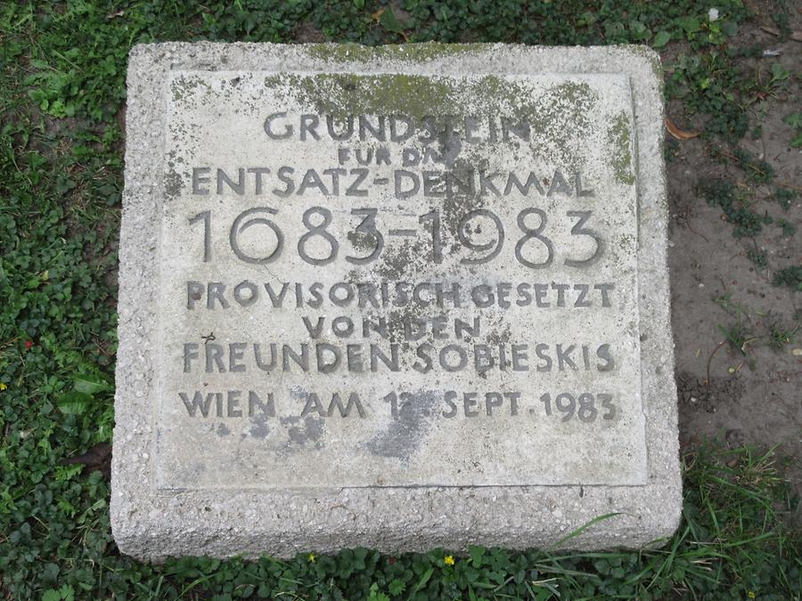 Grundstein für Entsatzdenkmal 1683