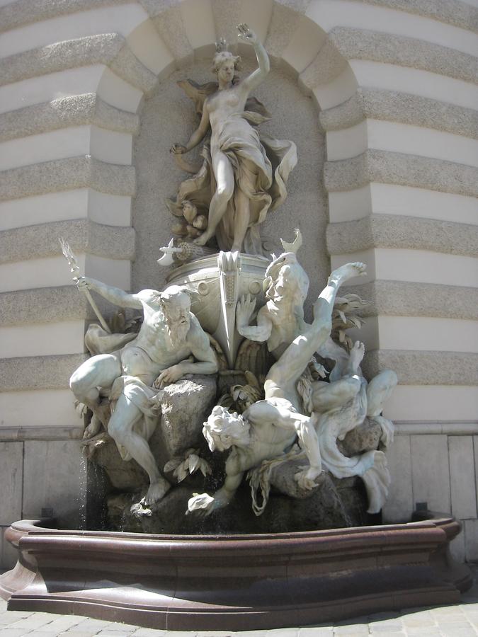 Brunnen 'Die Macht zur See' von Rudolf Weyr 1893