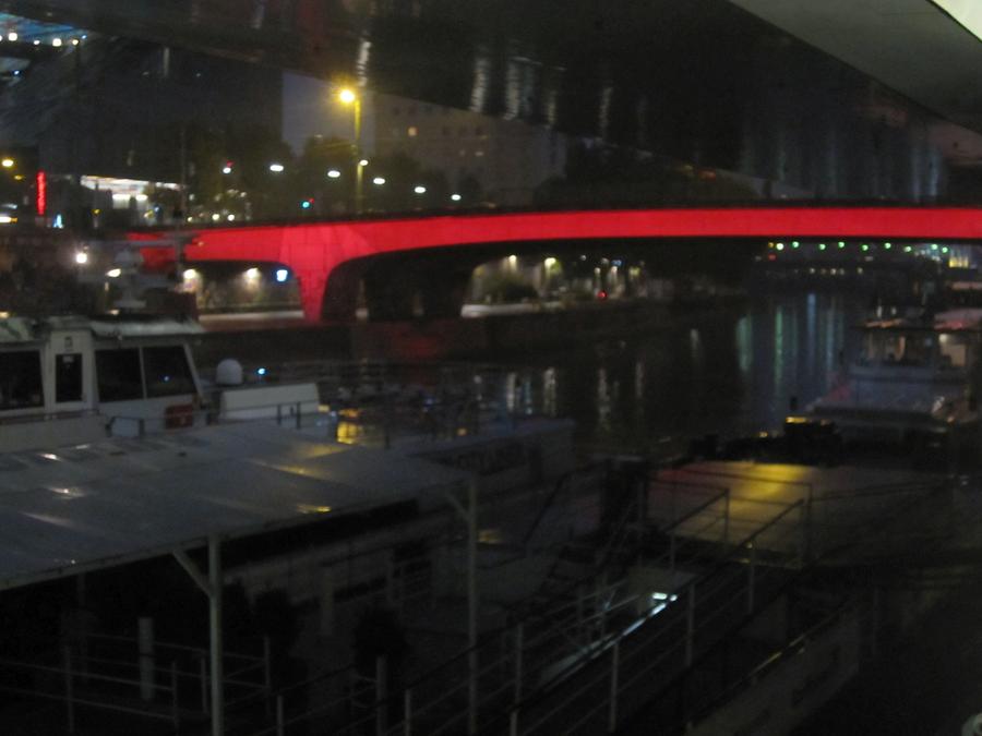 Schwedenbrücke bei Nacht