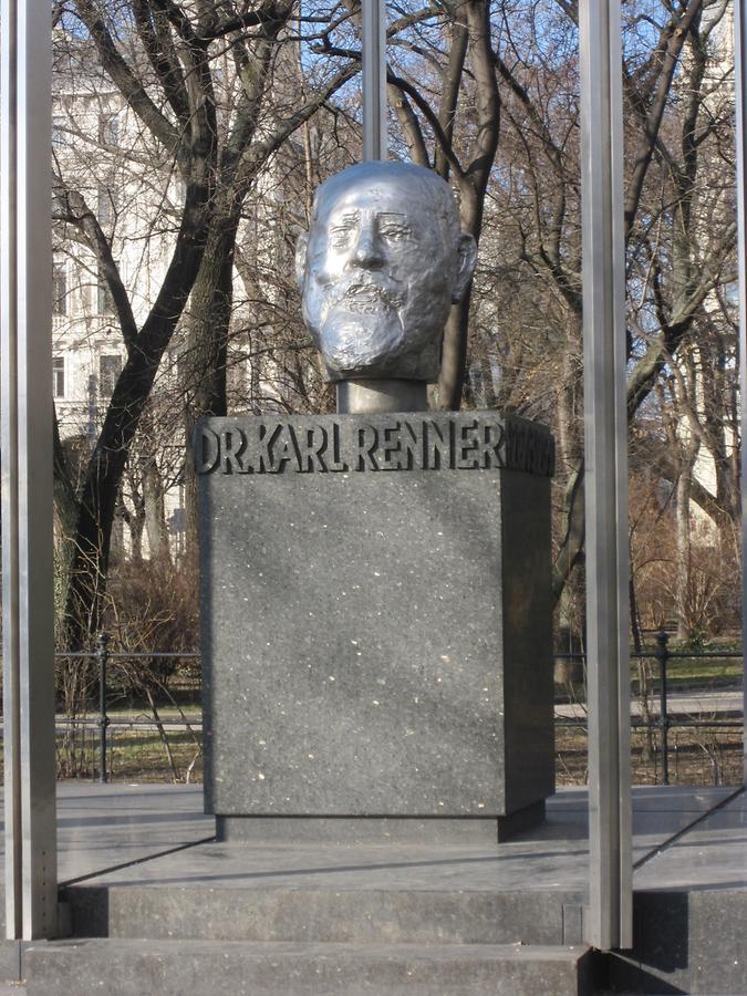 Dr. Karl Renner Denkmal von Alfred Hrdlicka 1967