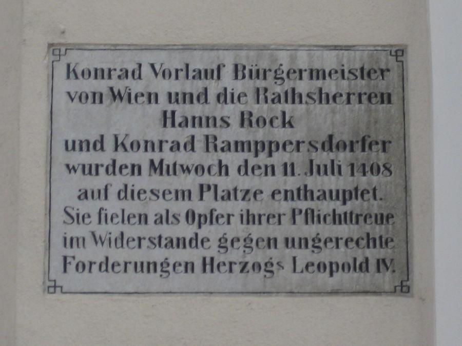 Konrad Vorlauf-, Hanns Rock- und Konrad Ramppersdorfer Gedenktafel