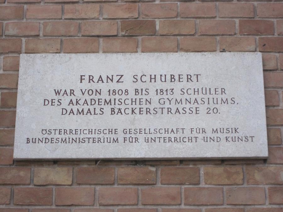 Franz Schubert Gedenktafel