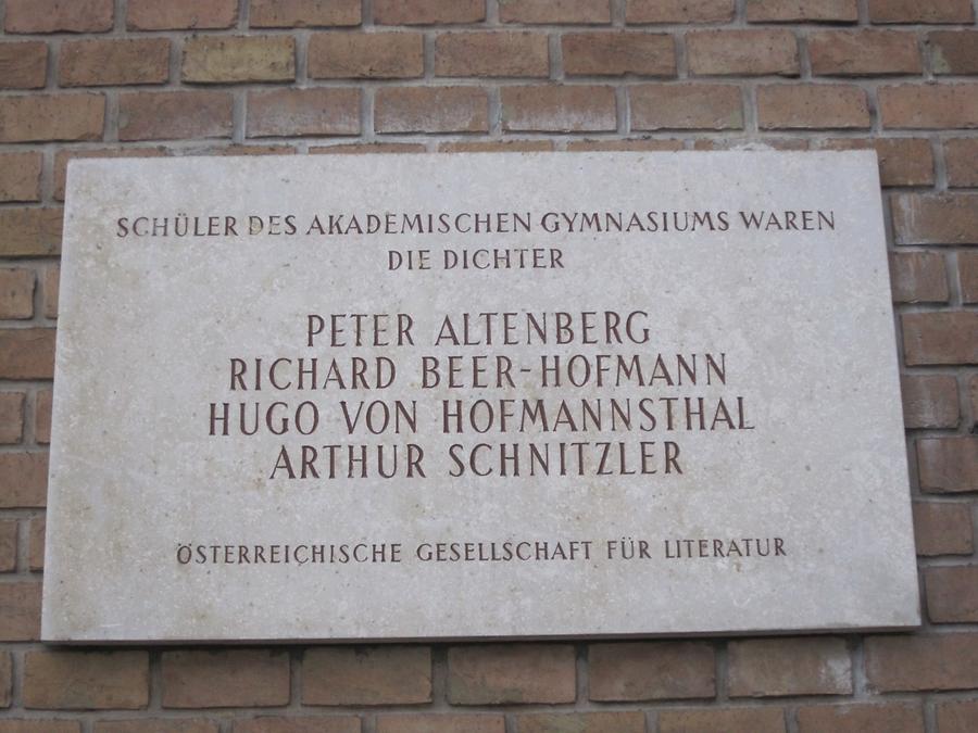 Peter Altenberg-, Richard Beer-Hofmann-, Hugo von Hofmannsthal-, Arthur Schnitzler Gedenktafeln