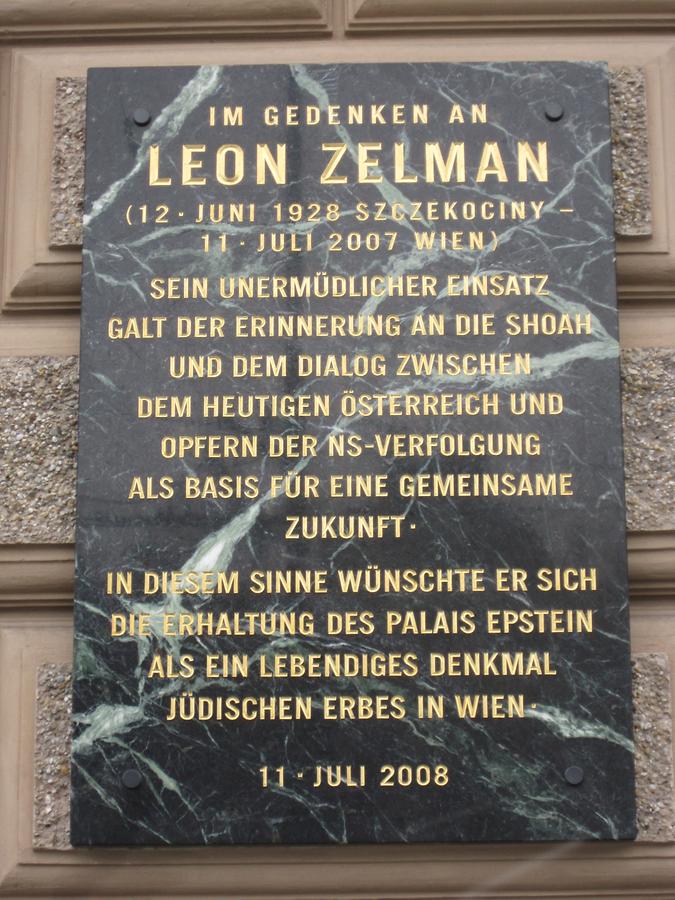 Leon Zelman Gedenktafel