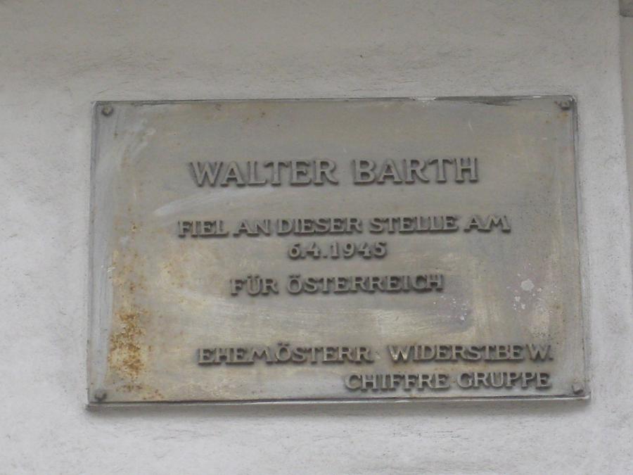 Walter Barth Gedenktafel