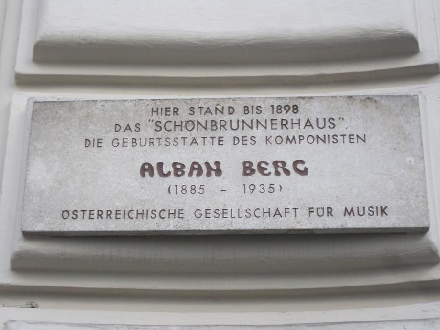 Alban Berg Gedenktafel