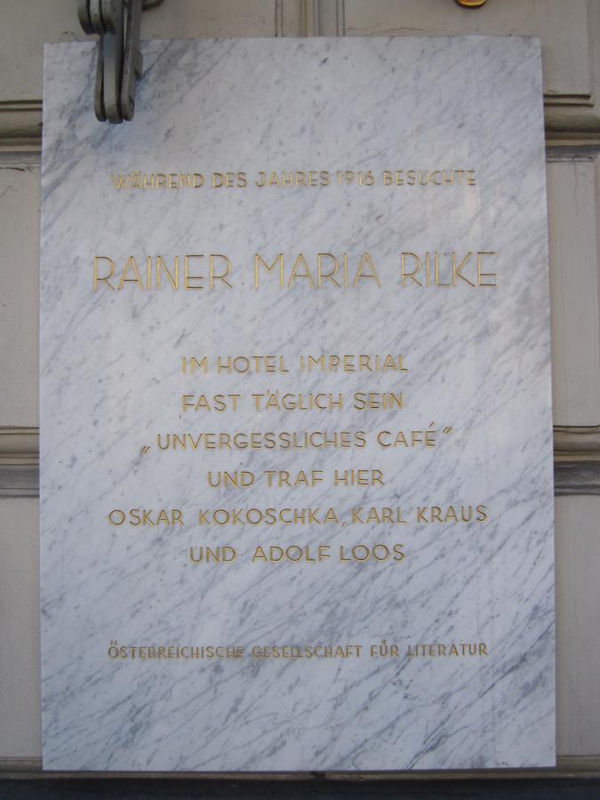 Rainer Maria Rilke Gedenktafel