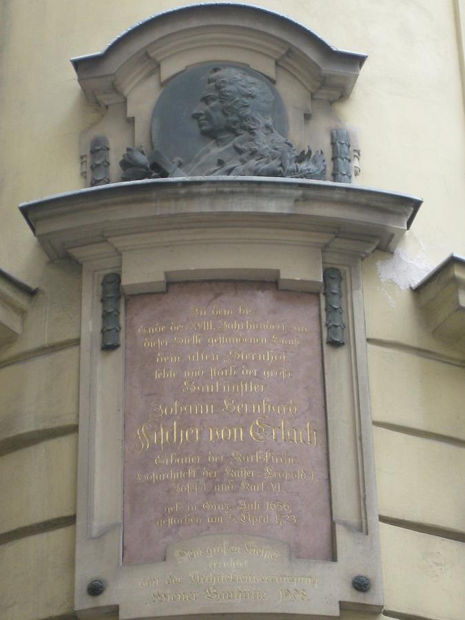 Johann Bernhard Fischer von Erlach Gedenktafel