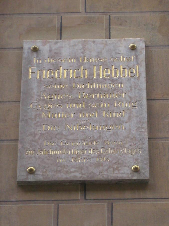 Friedrich Hebbel Gedenktafel