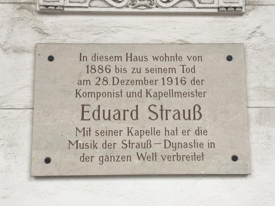 Eduard Strauß Gedenktafel