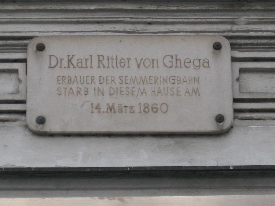 Karl Ritter von Ghega Gedenktafel