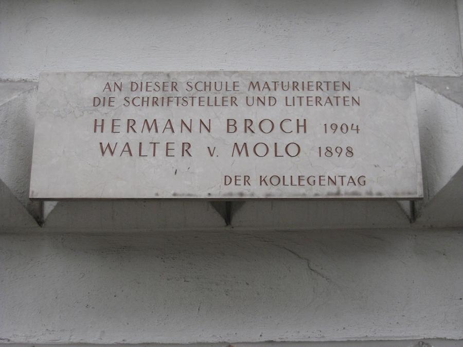 Hermann Broch- und Walter von Molo Gedenktafel