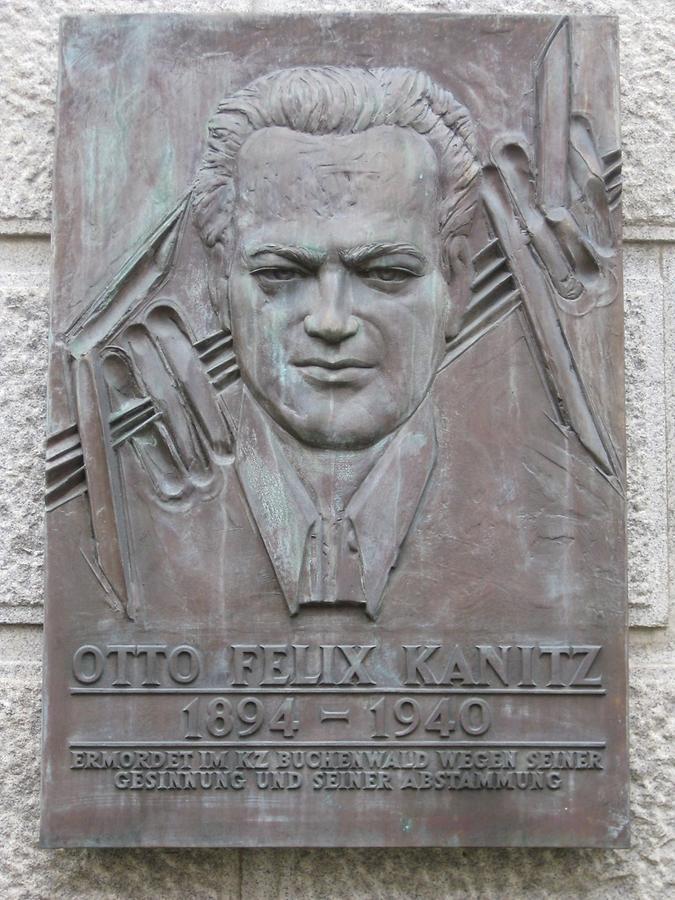 Otto F. Kanitz Gedenktafel