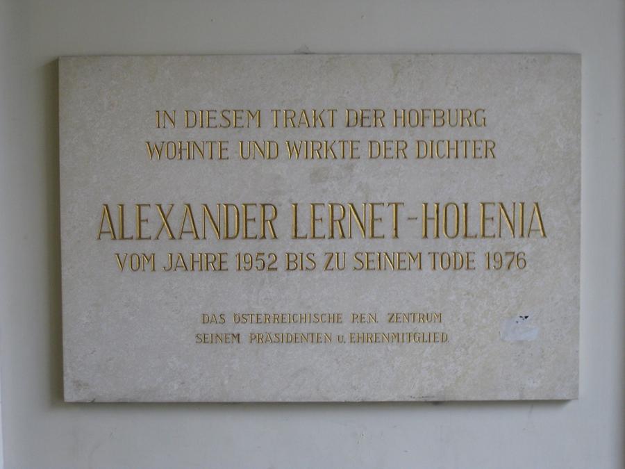 Alexander Lernet-Holenia Gedenktafel