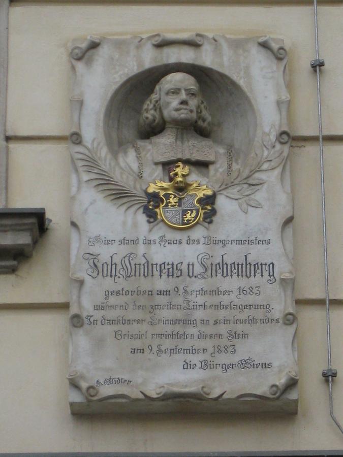 Johann Andreas von Liebenberg Gedenktafel