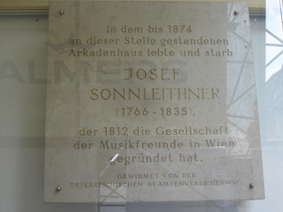 Josef Sonnleithner Gedenktafel
