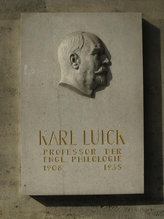 Karl Luick Gedenktafel