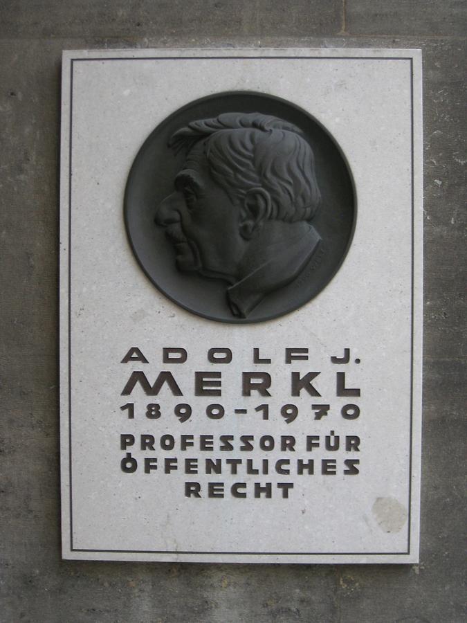 Adolf J. Merkl Gedenktafel