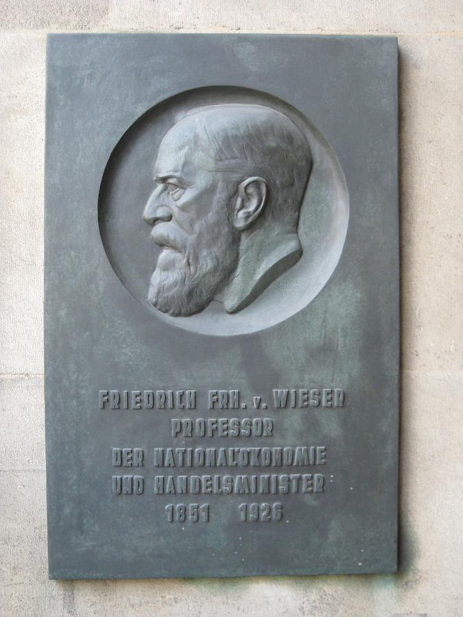 Friedrich Freiherr von Wieser Gedenktafel