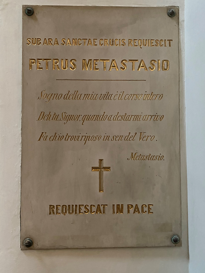 Petrus Metastasio Gedenktafel