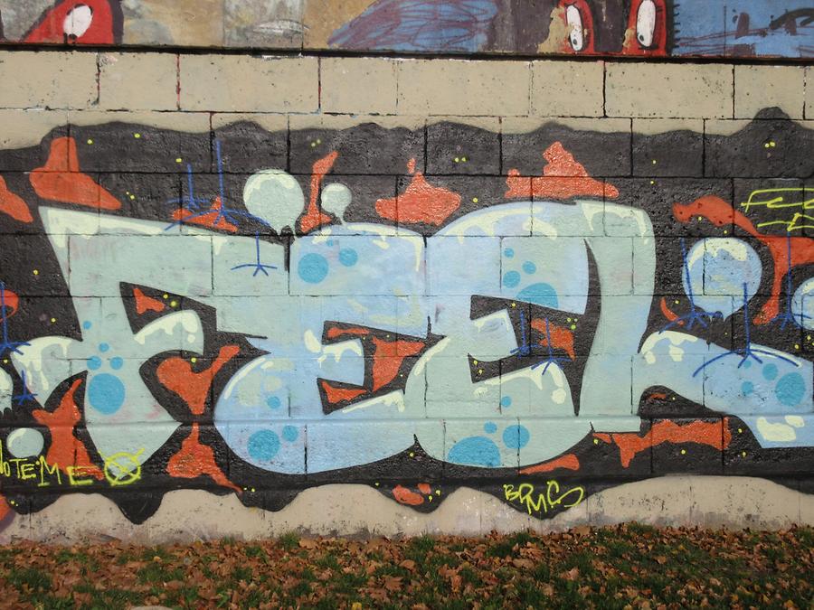 Graffito 'Feel'